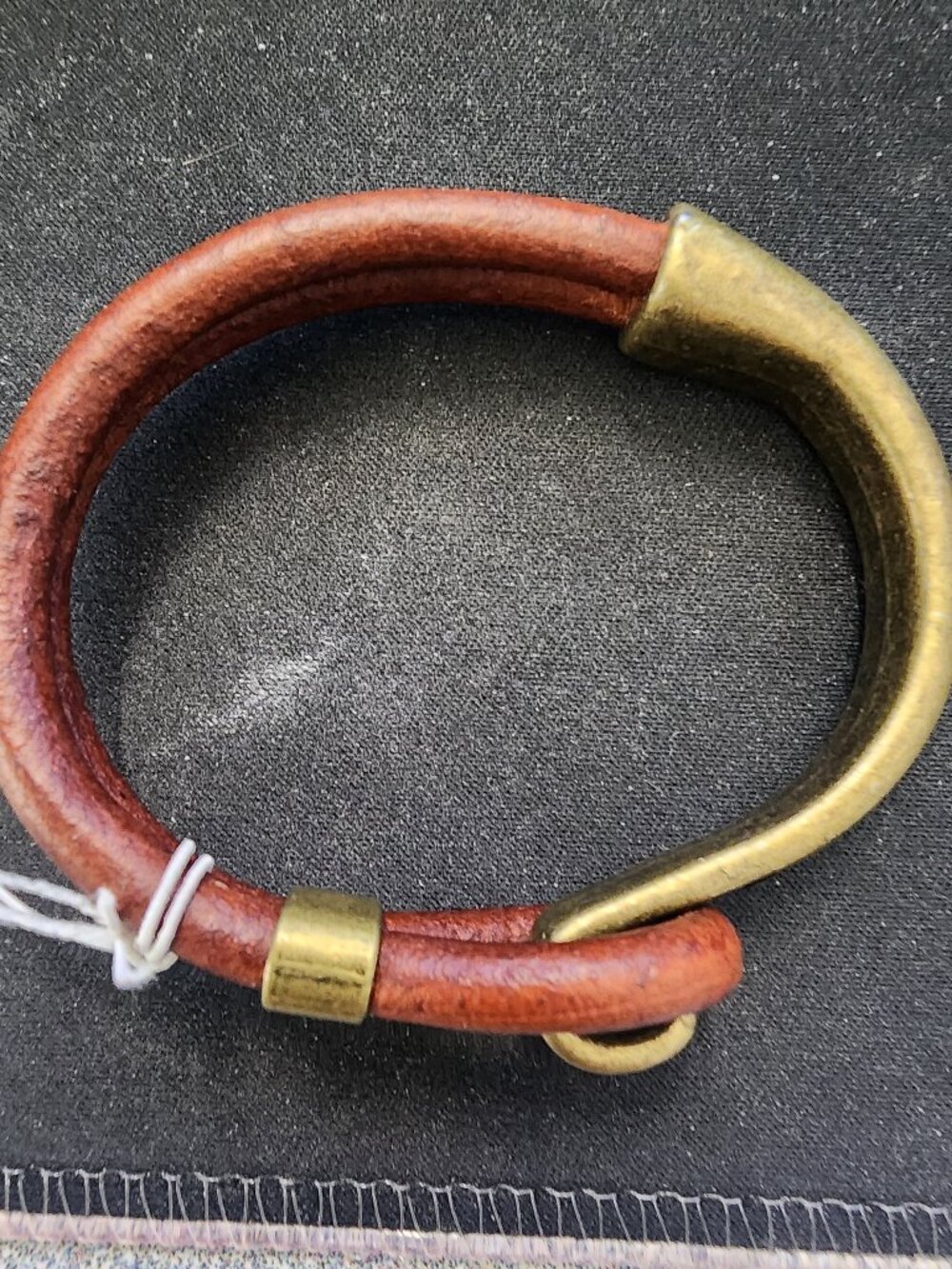 Unisex Leather and Brass bracelet NWT